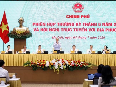 Tổng Bí thư, Chủ tịch nước Tô Lâm dự và chỉ đạo Phiên họp Chính phủ thường kỳ tháng 6 và Hội nghị trực tuyến với địa phương
