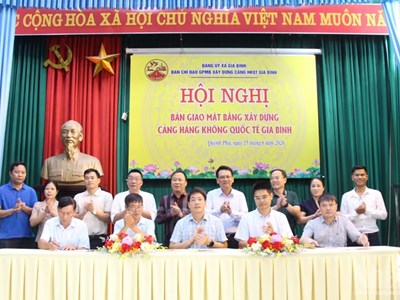 Một khu dân cư bàn giao 100% mặt bằng cho dự án Cảng hàng không quốc tế Gia Bình