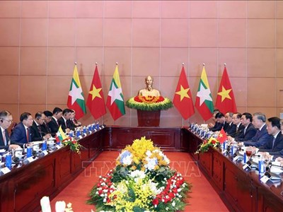 Tổng Bí thư, Chủ tịch nước Tô Lâm hội đàm với Tổng thống Myanmar Min Aung Hlaing