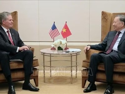 Tổng Bí thư, Chủ tịch nước Tô Lâm tiếp Thượng nghị sĩ Hoa Kỳ Steve Daines