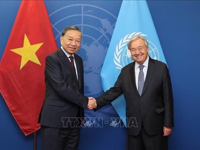 Tổng Bí thư, Chủ tịch nước Tô Lâm gặp Tổng Thư ký Liên Hợp Quốc  António Guterres