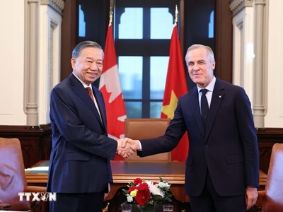 Tổng Bí thư, Chủ tịch nước Tô Lâm hội đàm với Thủ tướng Canada Mark Carney