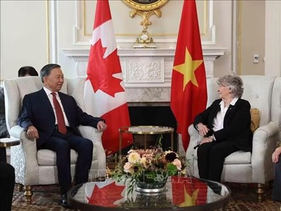 Tổng Bí thư, Chủ tịch nước Tô Lâm hội kiến với Toàn quyền Canada