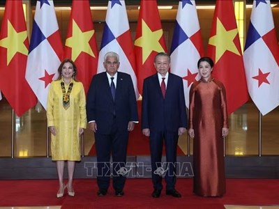 Tổng Bí thư, Chủ tịch nước Tô Lâm chủ trì Lễ đón Tổng thống Panama