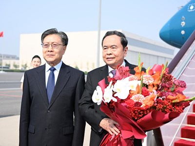 Chủ tịch Quốc hội Trần Thanh Mẫn tới thủ đô Bắc Kinh, bắt đầu chuyến thăm chính thức Trung Quốc  