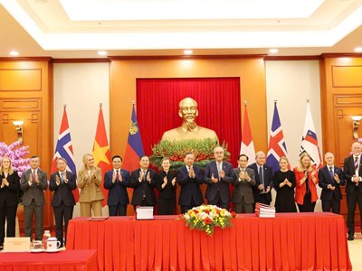 Tổng Bí thư, Chủ tịch nước Tô Lâm chứng kiến Lễ ký Hiệp định thương mại tự do Việt Nam - EFTA
