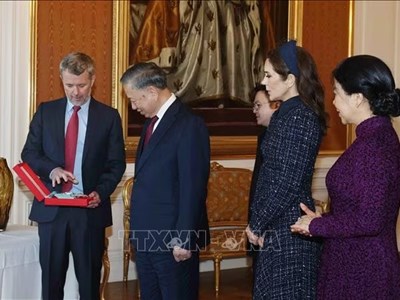 Tổng Bí thư, Chủ tịch nước Tô Lâm nhận Huân chương cao quý của Vương quốc Đan Mạch