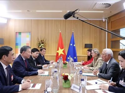 Tổng Bí thư, Chủ tịch nước Tô Lâm hội đàm với Chủ tịch Hội đồng châu Âu António Costa