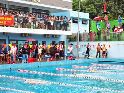 273 VĐV tham gia Giải Bơi cứu đuối học sinh, thanh thiếu nhi