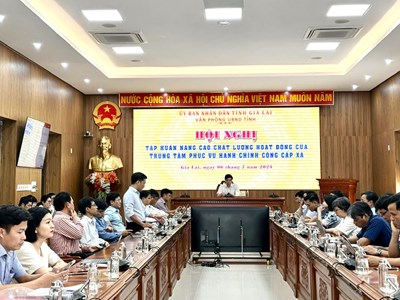 Nâng cao chất lượng hoạt động của Trung tâm Phục vụ hành chính công cho 135 xã, phường