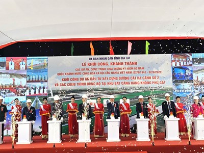 Khởi công dự án nâng cấp Cảng Hàng không Phù Cát hơn 3.200 tỉ đồng