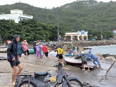 Gia Lai kêu gọi tàu cá vào bờ tránh trú bão Kalmaegi