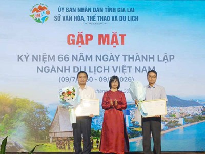 Gia Lai gặp mặt kỷ niệm 66 năm Ngày thành lập ngành Du lịch Việt Nam