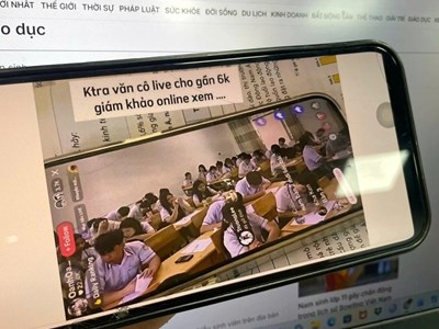 Dư luận xôn xao về việc cô giáo livestream phòng thi ở Đồng Nai 