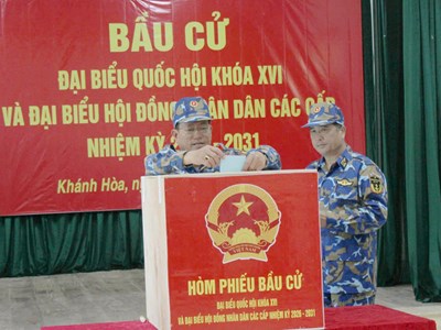 Trường Sa hoàn thành bầu cử sớm