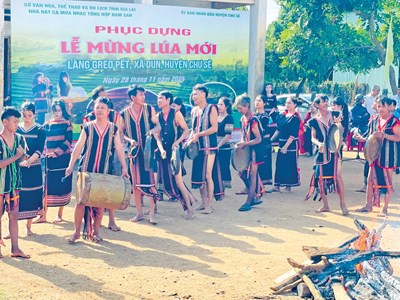 Phục dựng lễ mừng lúa mới thu hút du khách