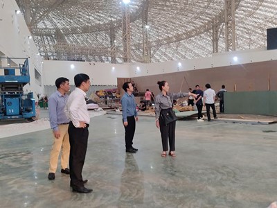  Phó Chủ tịch tỉnh Lâm Đồng kiểm tra tiến độ thi công Triển lãm Thành tựu đất nước