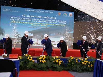 Bộ trưởng Nguyễn Văn Hùng dự Lễ khởi công Trung tâm huấn luyện thể thao Quốc gia tại Đà Lạt