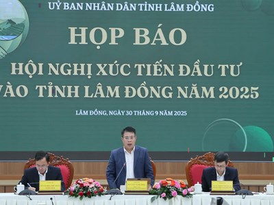 Tổ chức Hội nghị Xúc tiến đầu tư Lâm Đồng năm 2025