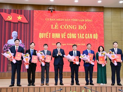 Lâm Đồng điều động, bổ nhiệm nhiều cán bộ