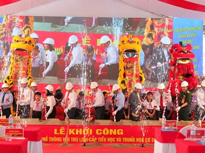 Lâm Đồng: Khởi công 3 trường nội trú liên cấp tại các xã biên giới