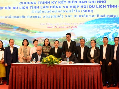 Lâm Đồng: Tăng cường hợp tác văn hóa, du lịch với tỉnh Champasak (Lào)