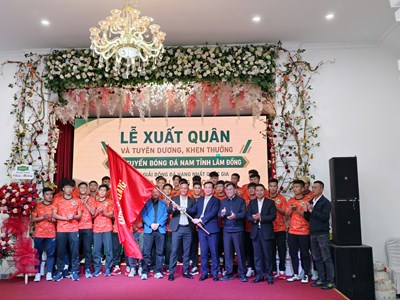 Bóng đá nam Lâm Đồng đặt chỉ tiêu trụ hạng thành công ở Giải bóng đá hạng Nhất quốc gia