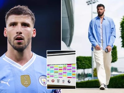 Đăng lịch thi đấu của Man City, Ruben Dias 'chửi khéo' FIFA bóc lột cầu thủ