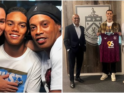 Thất sủng tại Barca, con trai Ronaldinho chuyển tới hạng nhất Anh