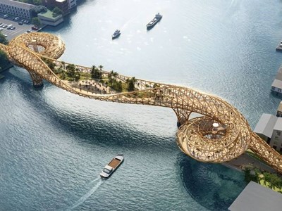 Tin vui cho team mê Thái: Bangkok xây cầu đi bộ đầu tiên qua sông Chao Phraya, thiết kế choáng ngợp ngay gần IconSiam