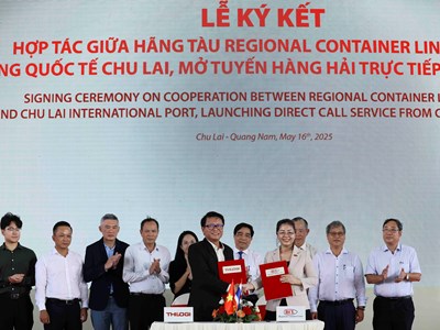 Hoàn thành nạo vét luồng hàng hải Kỳ Hà, cảng Chu Lai mở tuyến hàng hải trực tiếp đi Ấn Độ