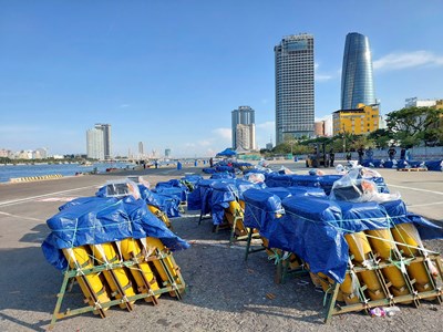 Xem “trận địa” pháo hoa quốc tế Đà Nẵng trước ngày khai hỏa