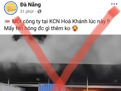 Đà Nẵng bác tin đồn cháy lớn tại Khu công nghiệp Hòa Khánh