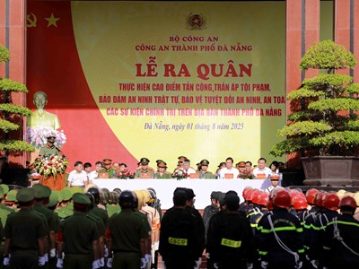 Đà Nẵng ra quân cao điểm trấn áp tội phạm, bảo vệ an ninh dịp lễ lớn