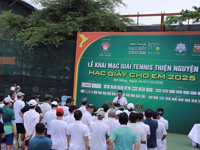 Đà Nẵng khai mạc Giải tennis thiện nguyện “Hạc giấy cho em” lần thứ 2