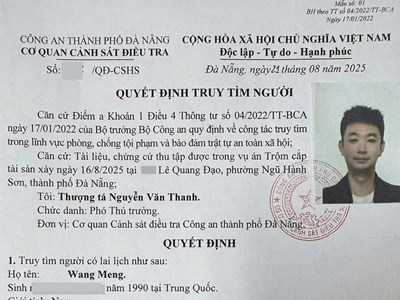 Truy tìm đối tượng người Trung Quốc liên quan vụ trộm khoảng 600 triệu đồng