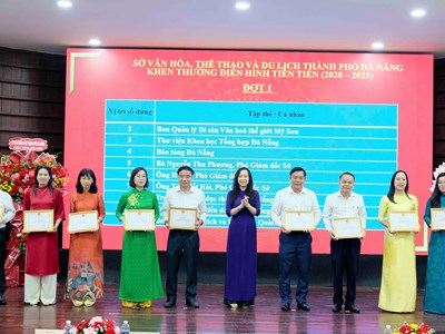 Đà Nẵng tuyên dương 134 điển hình tiên tiến ngành VHTTDL giai đoạn 2020-2025