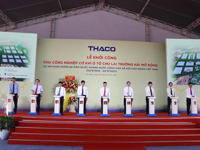 Khởi công dự án KCN Cơ khí Ô tô Chu Lai Trường Hải mở rộng, tổng mức đầu tư gần 8.000 tỉ đồng