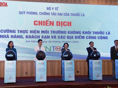 Phát động Chiến dịch “Môi trường không khói thuốc” tại nhà hàng, khách sạn và địa điểm công cộng