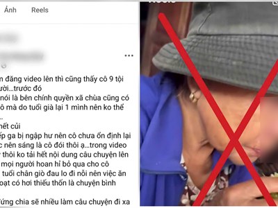 Thông tin “bà cụ mấy ngày không ăn uống trong mùa lụt” ở Đà Nẵng là sai sự thật