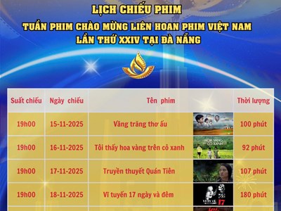 Tuần phim chào mừng Liên hoan Phim Việt Nam lần thứ XXIV tại Đà Nẵng