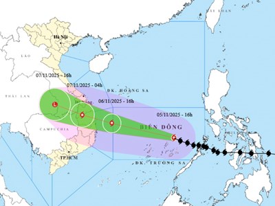 Học sinh toàn TP Đà Nẵng nghỉ học chiều 6.11 để ứng phó bão số 13