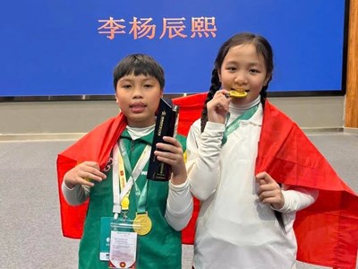 Học sinh tiểu học giành Huy chương Vàng tại đấu trường robotics thế giới