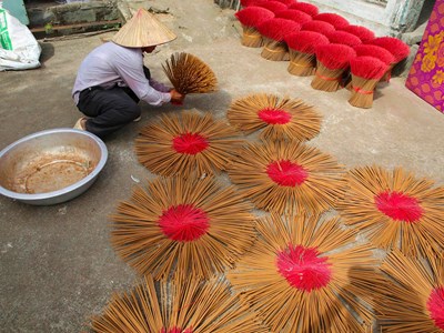 Mùa hương Tết ở Quán Hương