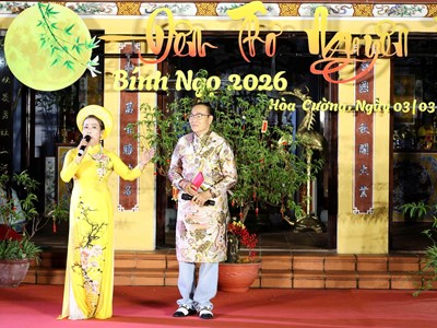 Đặc sắc đêm thơ Nguyên tiêu tại đình làng Nại Nam