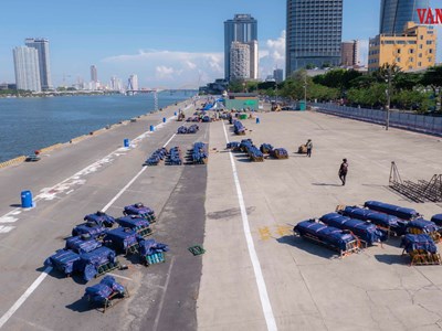 Trận địa pháo hoa trước giờ khai hỏa DIFF 2026