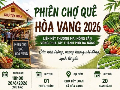 “Phiên chợ quê Hòa Vang” hứa hẹn trở thành điểm hẹn du lịch trải nghiệm cuối tuần