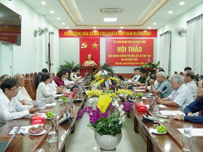 Hội thảo xác minh 17 hài cốt nghi mộ liệt sĩ tập thể ở Đà Nẵng