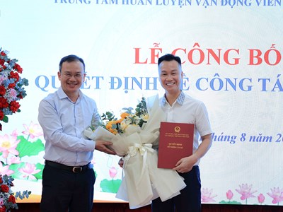 Trung tâm Huấn luyện VĐV trẻ quốc gia có tân Giám đốc