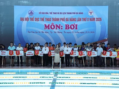 Đà Nẵng khai mạc Giải Bơi Đại hội Thể dục thể thao lần thứ X